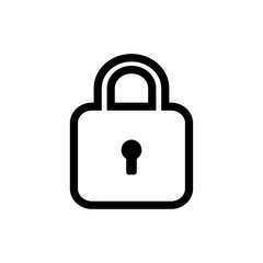 Padlock Security Symbol Icon Vector Design Illustration EPS 10