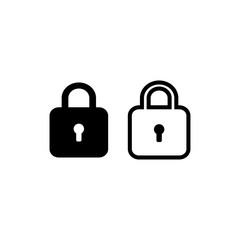 Padlock Security Symbol Icon Vector Design Illustration EPS 10
