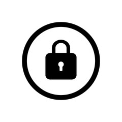 Padlock Security Symbol Icon Vector Design Illustration EPS 10