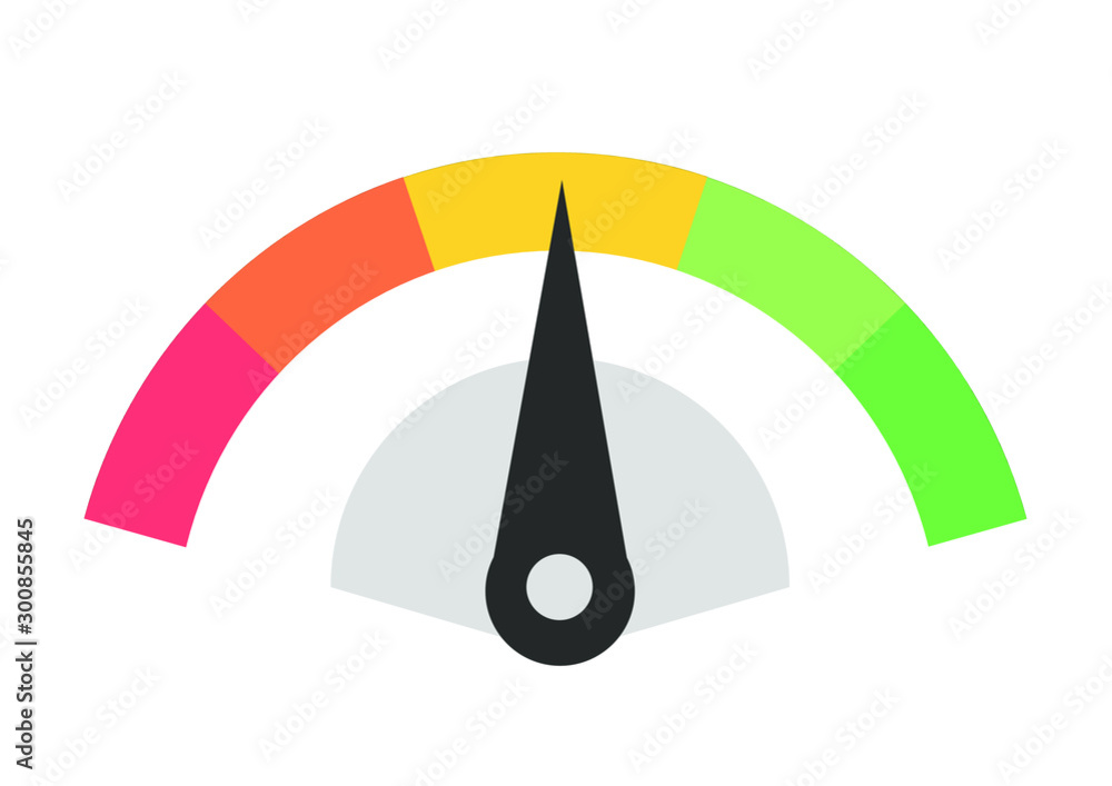 Poster speed concept on speedometer. vector illustration concept image icon