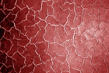 Leather surface with blur effect in red tone.