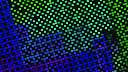 Geometric design. Halftone geometric design with a set of colorful abstract rhombuses. Multicolor, rainbow vector layout with lines, rectangles. Decorative design in an abstract style with rectangles.