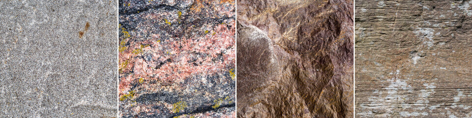 collection of 4 stone texture backgrounds