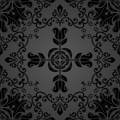Orient classic pattern. Seamless abstract background with vintage elements. Orient background. dark ornament for wallpaper and packaging
