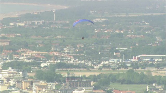 Veduta aerea di una spiaggia veneta