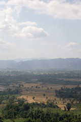 Fototapeta na wymiar Cloudy Mountain at Khamkert Lak20, Borikhamxay province, Laos