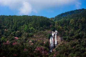 Siribhume Waterfall at Doi Inthanon National Park.