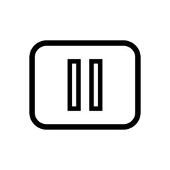 Pause and Play Button Symbol Icon Vector Design Illustration EPS 10