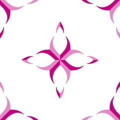 Seamless pink pattern tile over white background. Can be used for wallpaper, fabric, web page design