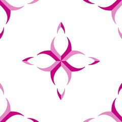 Seamless pink pattern tile over white background. Can be used for wallpaper, fabric, web page design
