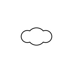 Cloud icon. Online data safe symbol. Logo design element