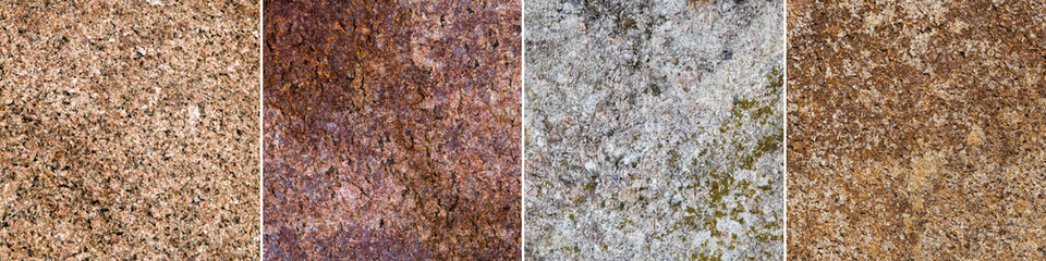 collection of 4 stone texture backgrounds