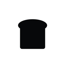 bread icon. black and white vector sign