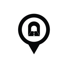 tunnel icon on map point icon