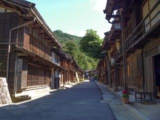 Fototapeta na wymiar 妻籠宿（長野県南木曽町）