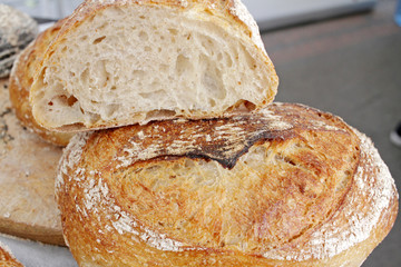 FRESH BAKED BREAD. BUN