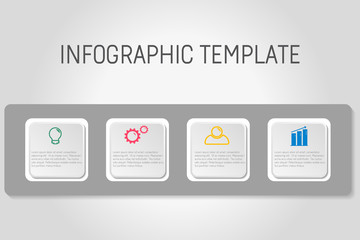 Business infographic template.