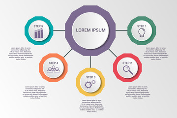 Business infographic template.
