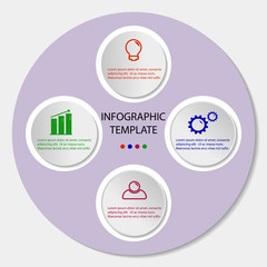 Business infographic template.