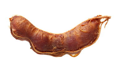 Tamarind on white background