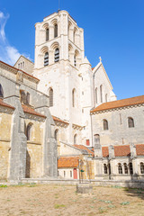 Fototapeta na wymiar The medieval Cathedral of Vezelay in Burgundy, France