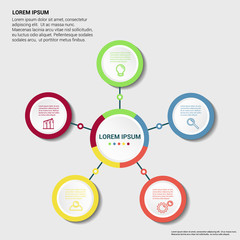 Business infographic template.
