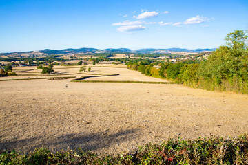 Fototapeta na wymiar Scenic landscape in Burgundy, France