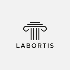 law logotype. lawyer, template, vector