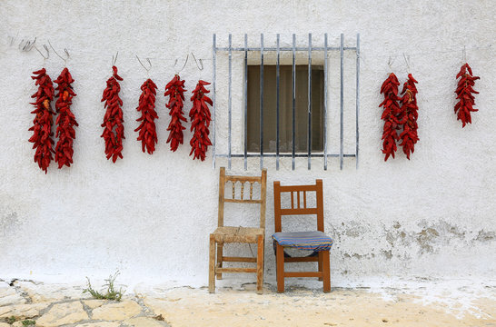 pimientos rojos colgados secar almer&iacute;a U84A0852-as19