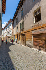 MERANO, ITALY - JULY 20, 2019 - Merano old town