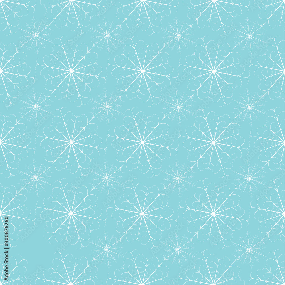 Poster seamless christmas snow flake pattern. trendy vector wallpaper. christmas backdrop. modern abstract 