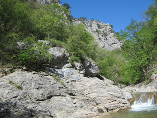 river in the mountains
