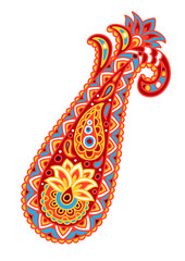Indian ethnic ornamental paisley.