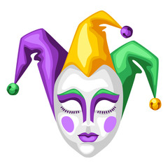 Mardi Gras carnival mask. © incomible