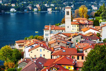 Torno village on Lake Como, Lombardy, Italy