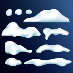 Christmas, snow texture, white elements.