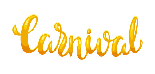 Carnival hand drawn lettering.