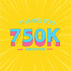 Thank you 7500 followers card template.