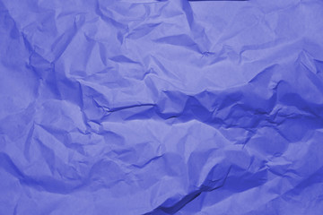 Obraz premium Blue crumpled paper texture background.