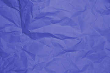 Obraz premium Blue crumpled paper texture background.