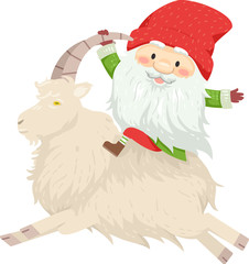 Iceland Yule Lad Sheep Cote Clod Illustration
