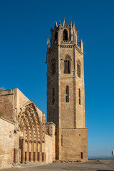 Fototapeta na wymiar Lerida, Spain gothic cathedral