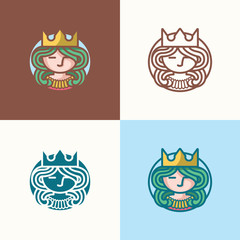 Creative Queen Logo Design inspiration