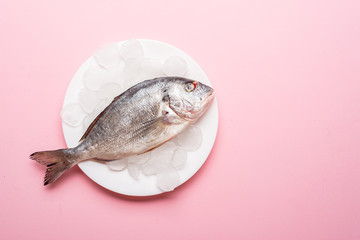 fresh fish on plate