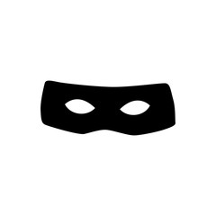 Vector masks of criminals, bandits and mafia