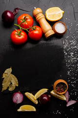 christmas still life with apples and spices