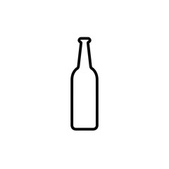 beer bottle icon. raster illustration