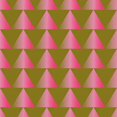 Foto auf Alu-Dibond triangles pattern print background design. Perfect for fashion, surface pattern design © Doeke
