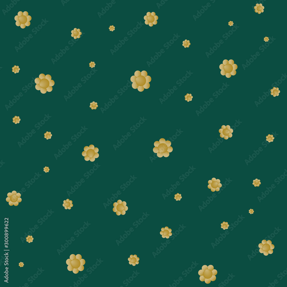 Poster seamless golden dots pattern print design