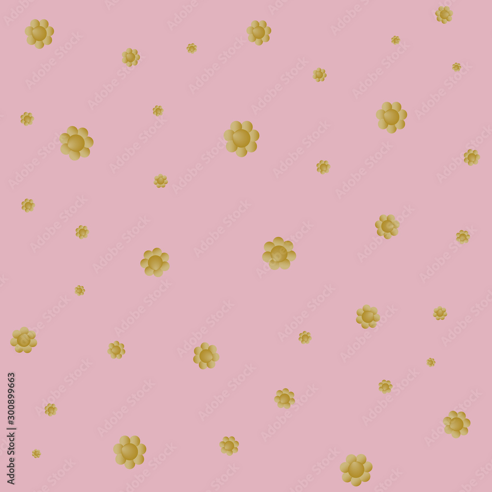 Poster seamless golden dots pattern print design